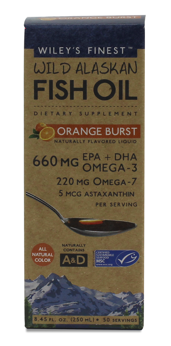 Wileys Orange Burst Liquid Fish Oil - 50 Servings