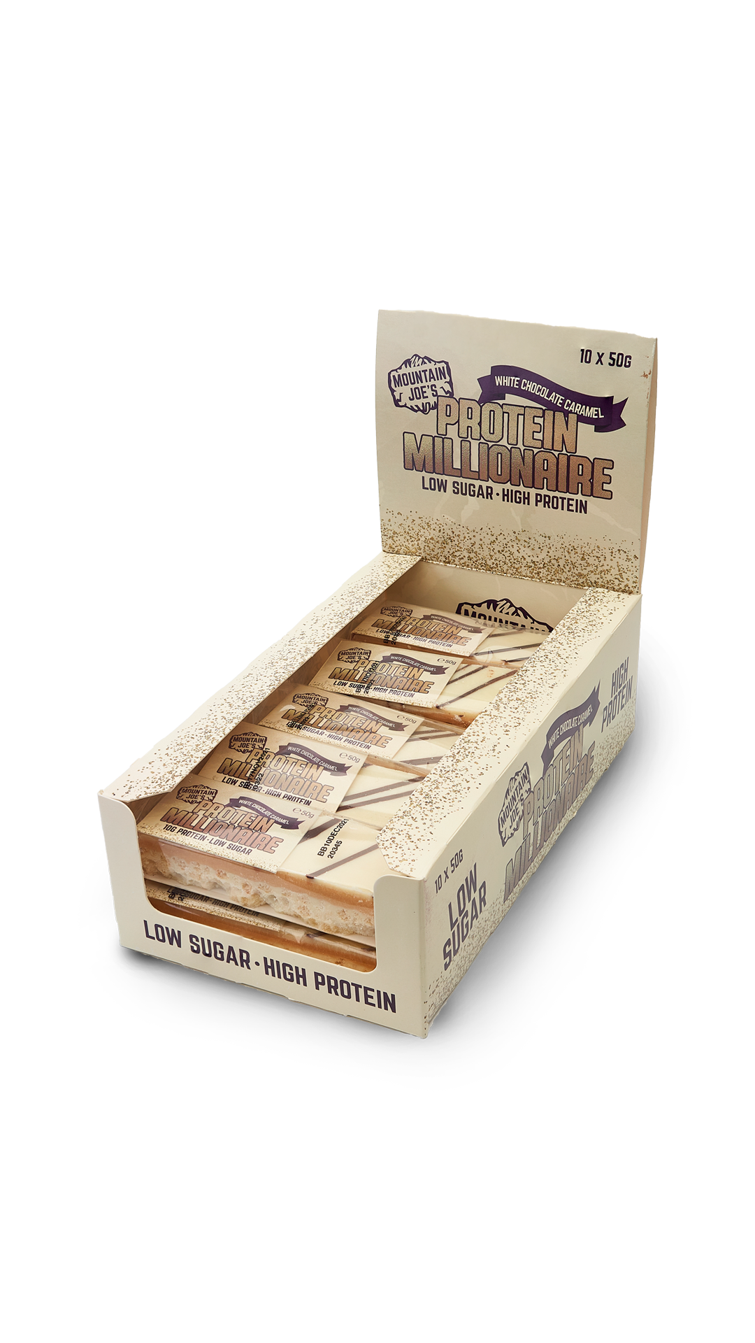 Mountain Joe's White Chocolate Caramel Protein Millionaire (10x50g)
