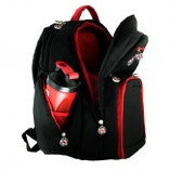 Prepped & Packed Zeus meal management back pack – Black/Red