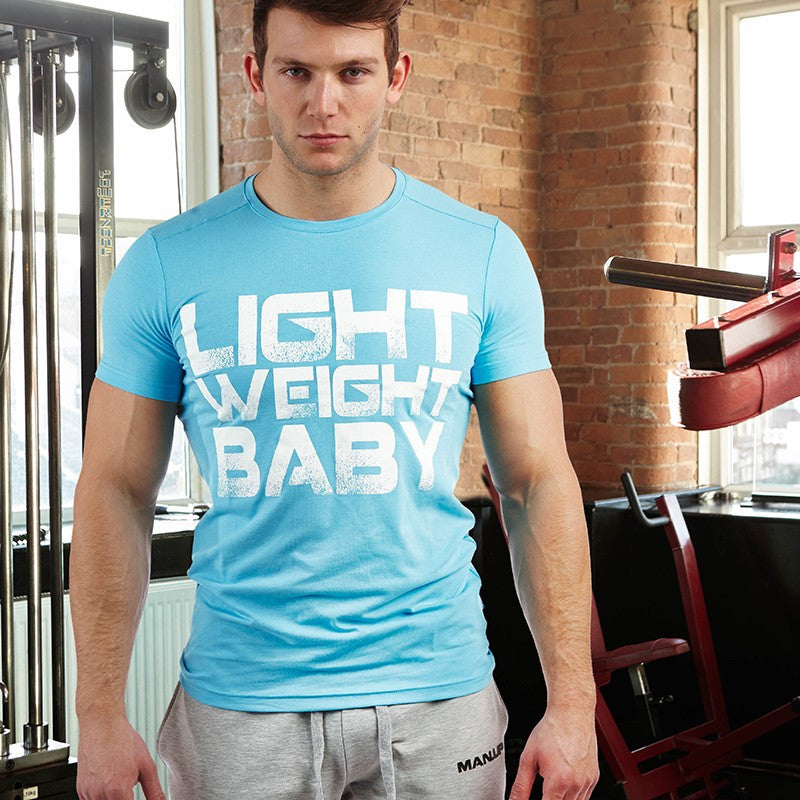 Man Up Aqua T-Shirt - Lightweight Baby