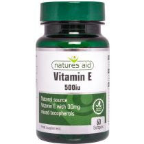 Vitamin E 500iu Natural Form- 60 Capsules