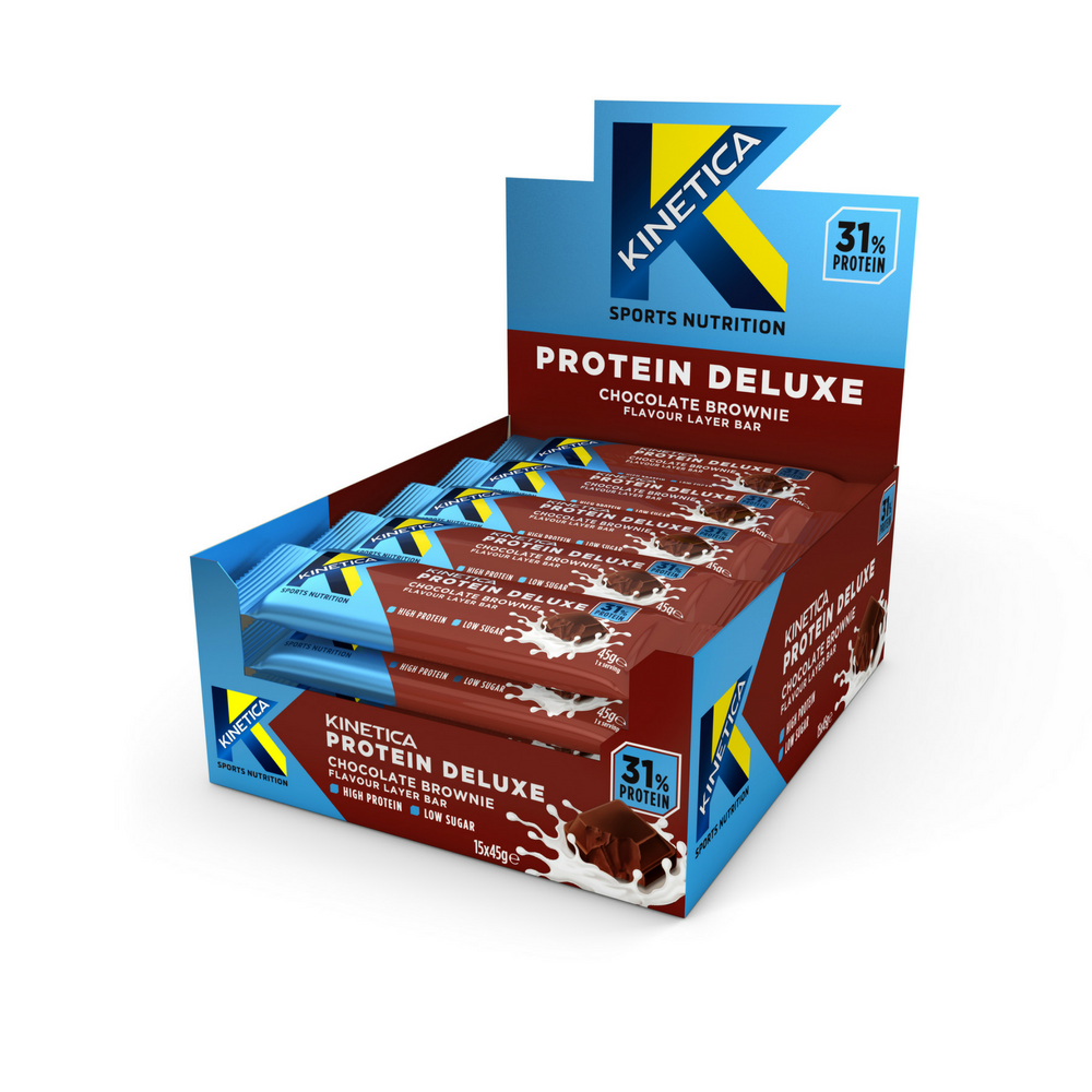Kinetica Protein Deluxe Bar - Assorted Flavours - (15 x 45g)
