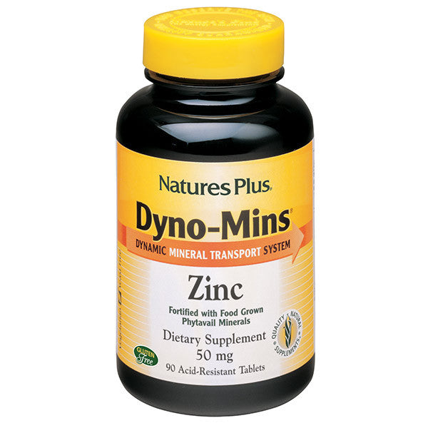 Natures Plus Dyno-Mins Zinc 50mg- 90 Tablets