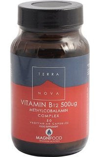 Terra Nova Vitamin B12 500ug Complex 50 Capsules