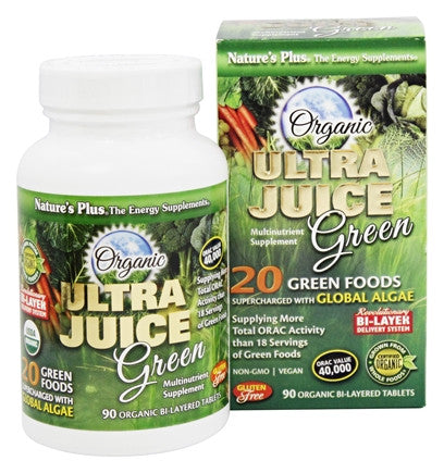 Natures Plus Organic Ultra Juice Green 90 Capsules