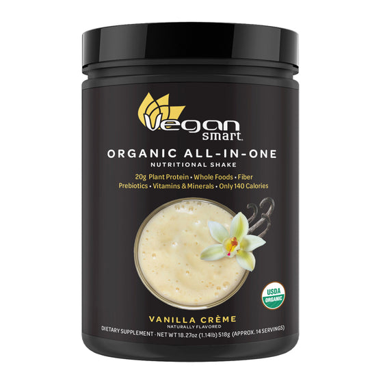 VeganSmart Organic All In One – Vanilla Crème 14 servings
