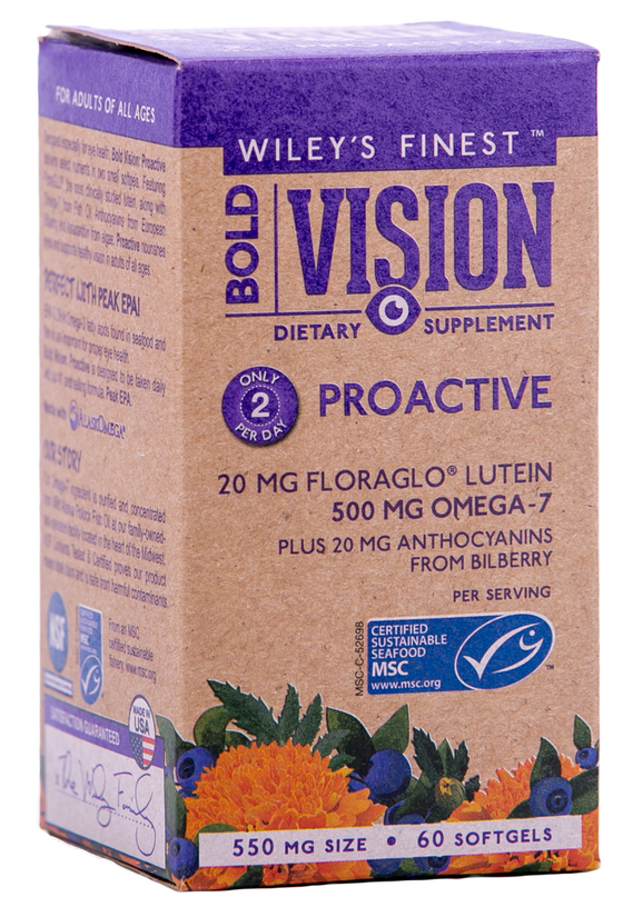 Wiley's Finest Bold Vision (500MG OMEGA-7 PER SERVING) - 60 Capsules