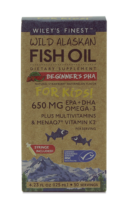 Wiley's Finest Beginner's DHA for kids, (650MG EPA+DHA PER SERVING)  - 50 SERVINGS