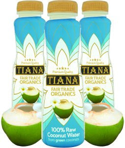 Tiana Fair Trade Organics 100% raw Coconut Water 350ml