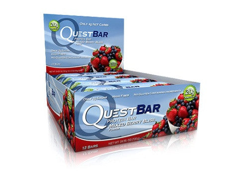 Quest Bars Mixed Berry Bliss Box of 12