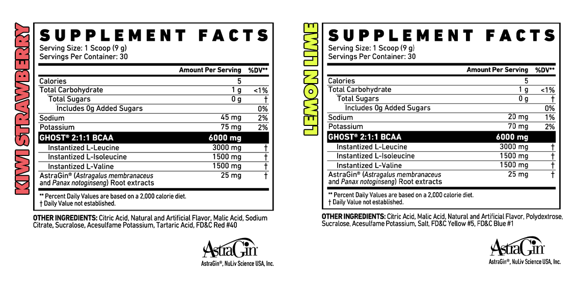 Ghost B-C-A-A Amino Acids 270g