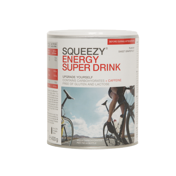 SQUEEZY ENERGY SUPER DRINK (CAFFEINE) 400g - Grapefruit