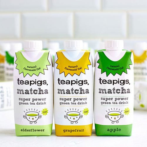 TeaPigs Matcha Green Tea Drink 12 x 330ml