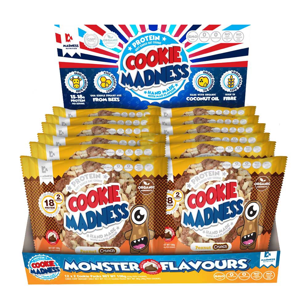 Madness Nutrition Cookie Madness - Box of 12 (24 cookies)