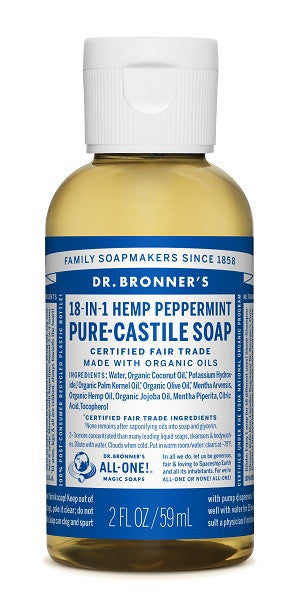Organic Peppermint Castile Liquid Soap