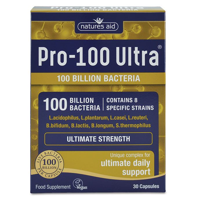 Natures Aid Pro-100 Ultra® (100 Billion Bacteria) - 30 Capsules