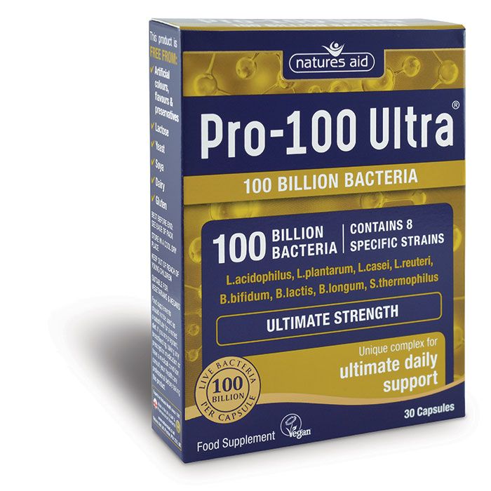 Natures Aid Pro-100 Ultra® (100 Billion Bacteria) - 30 Capsules