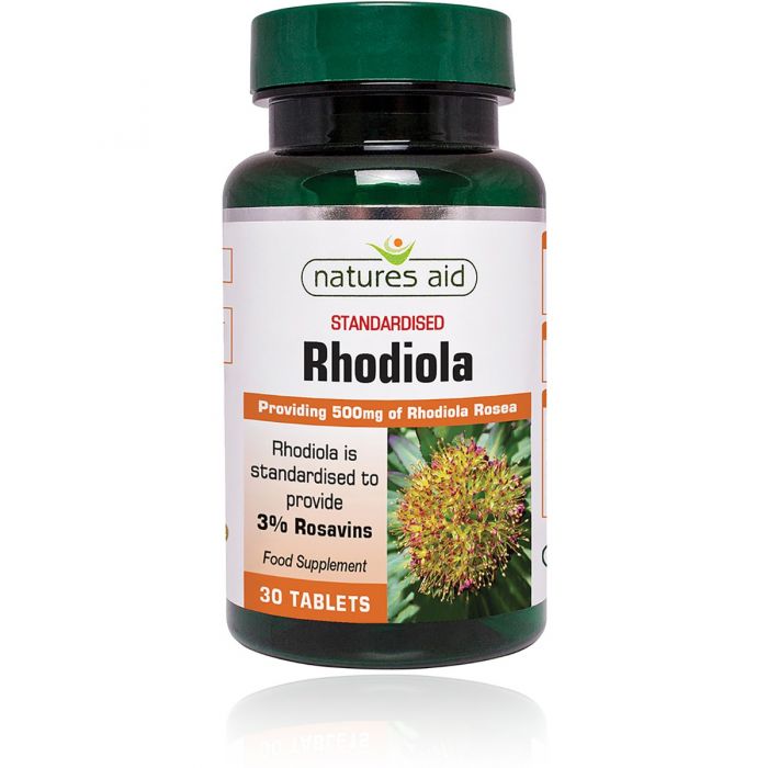 Natures Aid Rhodiola 500mg (Providing 3% Rosavins)
