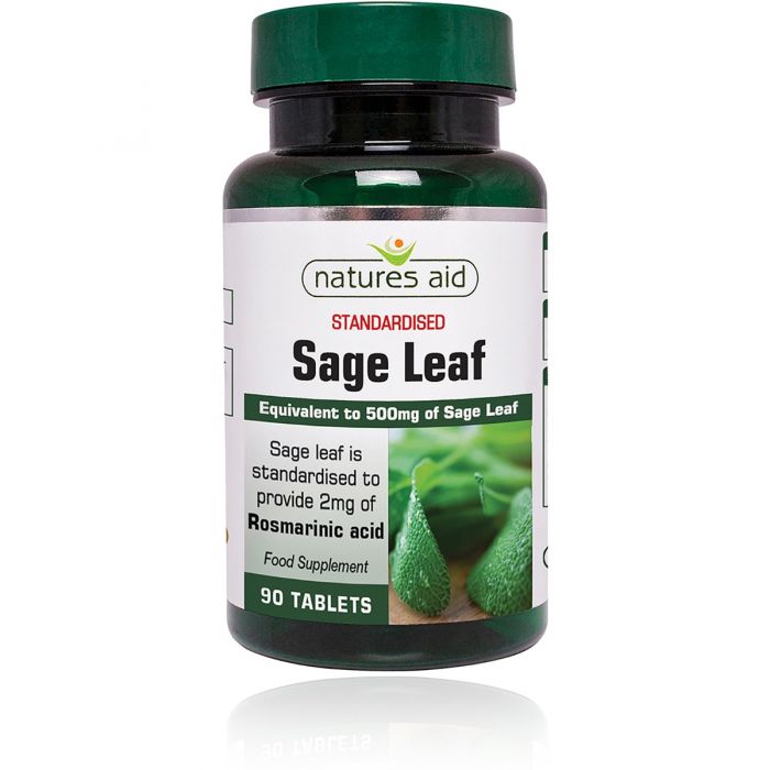 Natures Aid Sage Leaf 50mg 90 Tablets